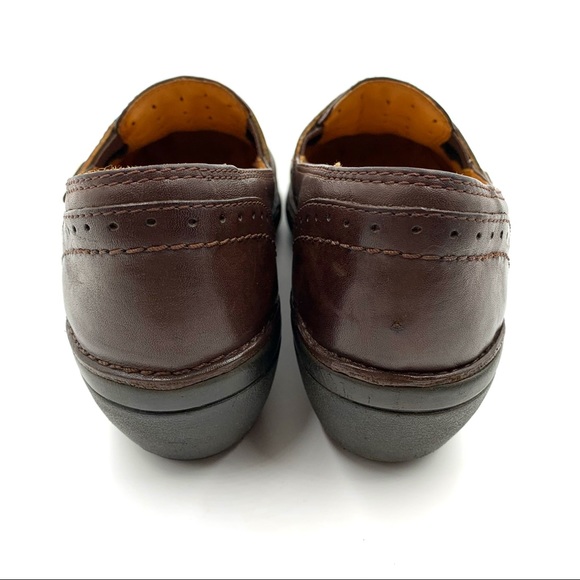 Clarks Unstructured Leather Slip-on Loafers 7M - Picture 6 of 10